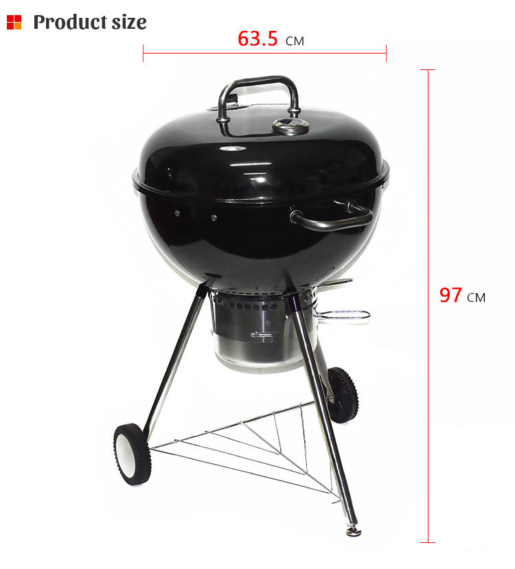 Kugelgrill mit Trolley und Smoker-Funktion