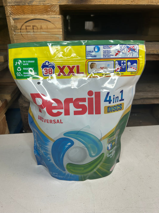 5x Persil Universal 4in1 Discs | je Packung 38 Stück | XXL | Gesamt 190 Stück.