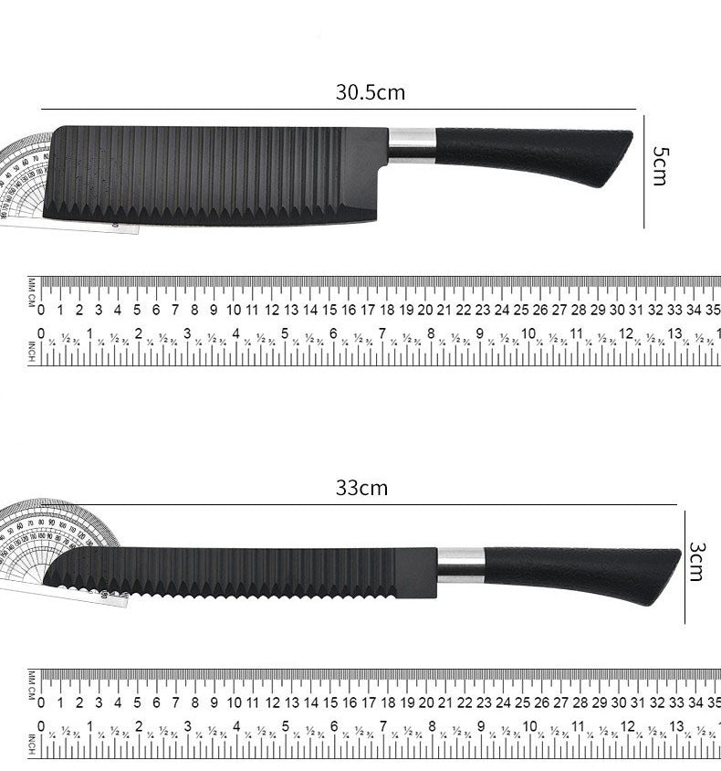 6-Teiliges Messerset schwarz