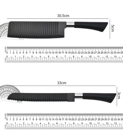 6-Teiliges Messerset schwarz