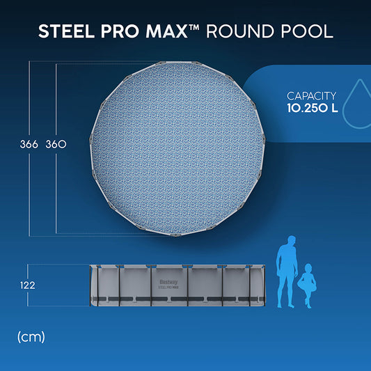 Bestway Pool 3.66m x 1.22 rund